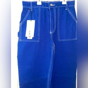Zara Royal Blue Cargo Pants
